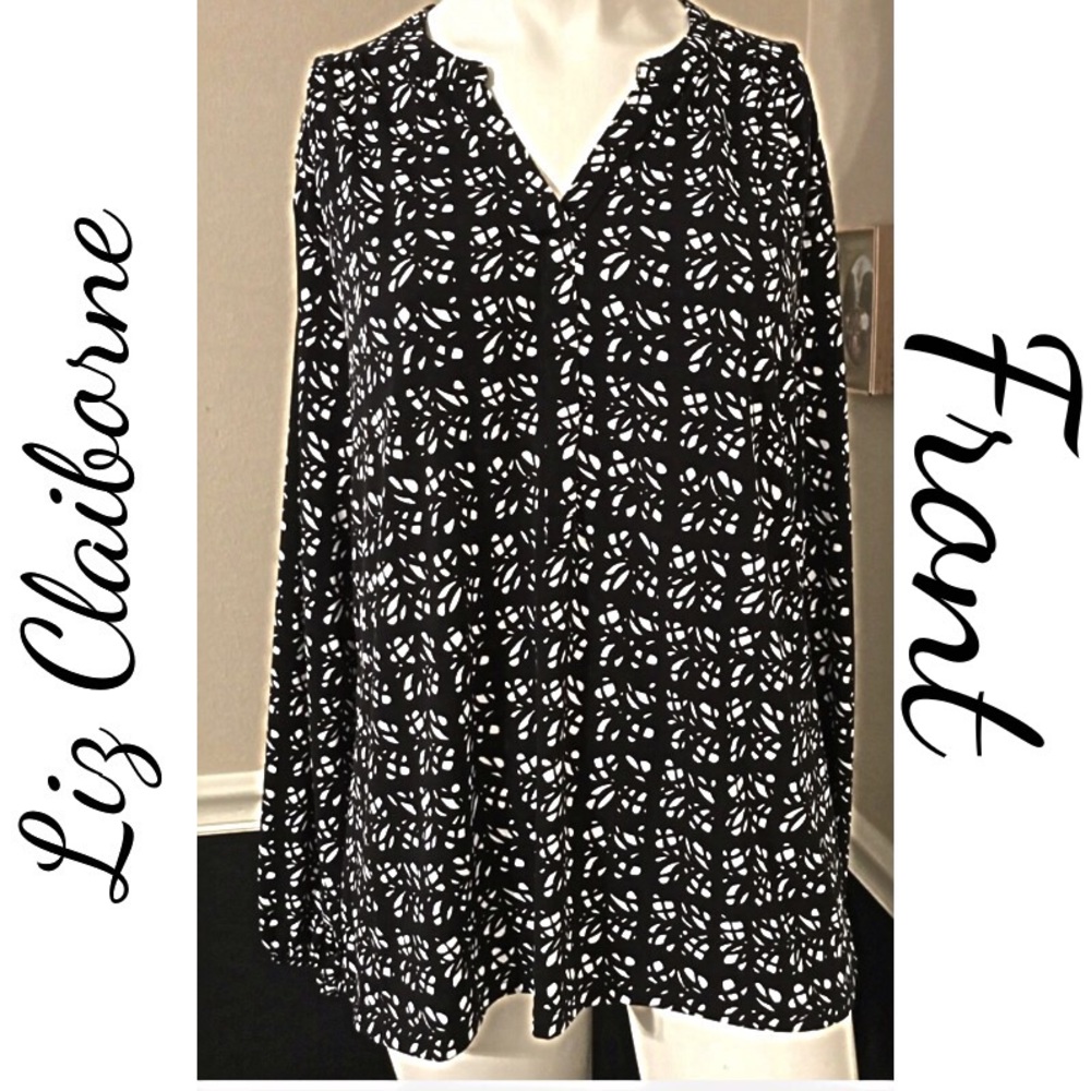 Liz Claiborne Classy Tunic Top Size XL 16